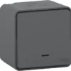 Poussoir étanche à Voyant, Lumineux Mureva Style Gris SCHNEIDER ELECTRIC
