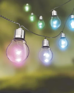 Guirlande Extérieure LED Intégrée, Couleurs Changeantes