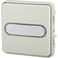 Poussoir Porte-étiquette étanche, à Voyant, Lumineux Plexo, LEGRAND