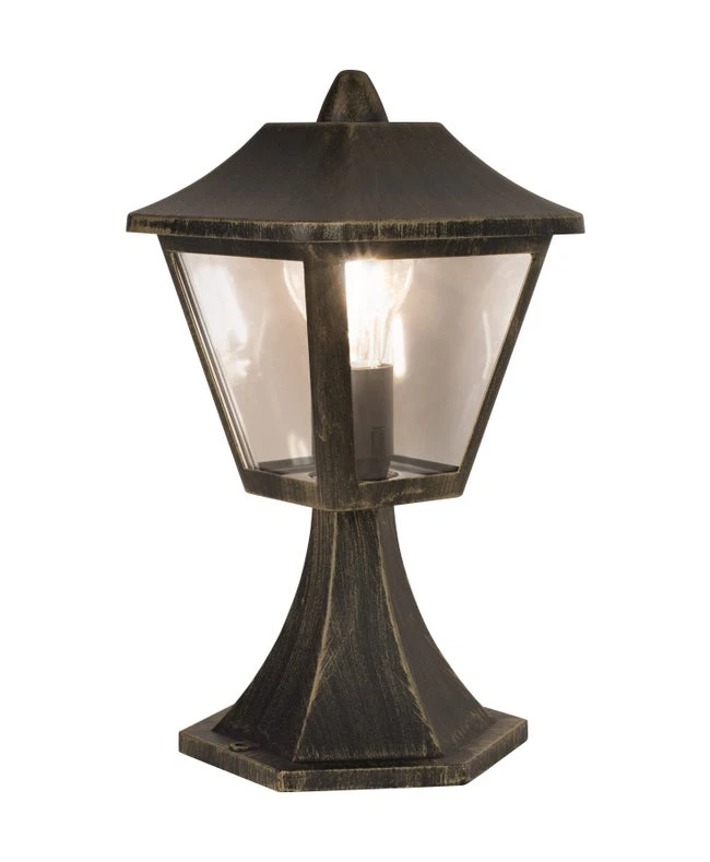 Borne Endura Classic Tradition Alu Noir/or LEDVANCE H.33 Cm 1 Borne Endura Classic Tradition Alu Noir/or LEDVANCE H.33 Cm