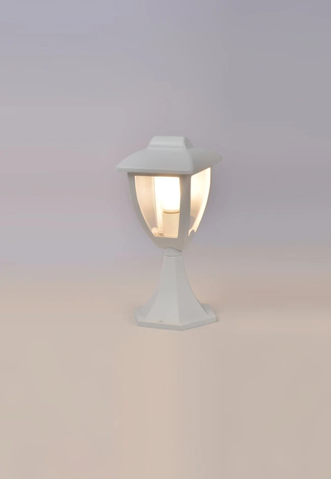 Borne Extérieure E27 Max 60W Blanc Estrella 1 Borne Extérieure E27 Max 60W Blanc Estrella