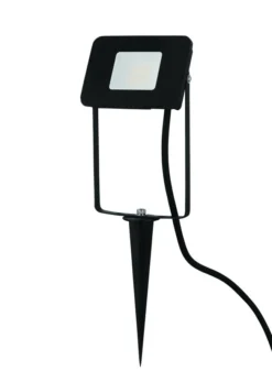 Spot à Piquer Extérieur LED Intégrée 1200 Lm Noir Avec Télécommande, Access EGLO
