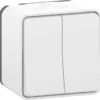 Double Interrupteur Va-et-vient étanche Mureva Style Blanc SCHNEIDER ELECTRIC