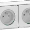 Double Prise Avec Terre étanche Mureva Style Blanc SCHNEIDER ELECTRIC