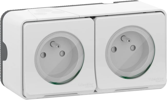 Double Prise Avec Terre étanche Mureva Style Blanc SCHNEIDER ELECTRIC 1 Double Prise Avec Terre étanche Mureva Style Blanc SCHNEIDER ELECTRIC