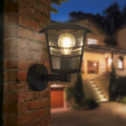 Applique Montante Extérieure E27 Max 60W Noir Palama INSPIRE