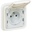 Prise Avec Terre étanche Plexo, LEGRAND, Blanc