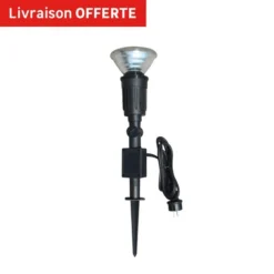 Spot à Piquer Extérieur Greenwich E27 80 W, Noir INSPIRE