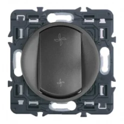 Legrand Céliane – Interrupteur VMC 2 Positions – Ensemble Graphite à Griffes – à Composer