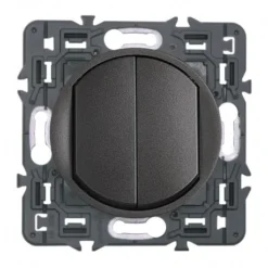 Legrand Céliane – Double Bouton Poussoir – Ensemble Graphite à Griffes