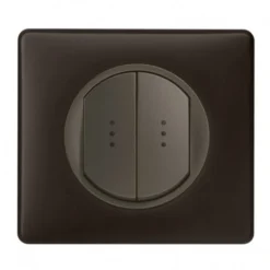 Legrand Céliane – Double Va Et Vient à Témoin 10A – Ensemble Basalte Complet