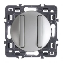 Legrand Céliane – Double Poussoir Doigt étroit – Ensemble Titane à Composer