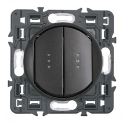 Legrand Céliane – Bouton Poussoir Lumineux – Ensemble Graphite à Griffes – à Composer