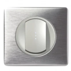 Legrand Céliane – Bouton Poussoir Lumineux – Ensemble Aluminium Complet à Griffes