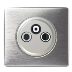 Legrand Céliane – Prise TV-FM-SAT – Ensemble Aluminium Complet à Griffes