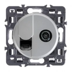 Legrand Céliane – Prise Mixte RJ45/Télévision Céliane – Catégorie 6 – FTP – Ensemble Titane à Composer