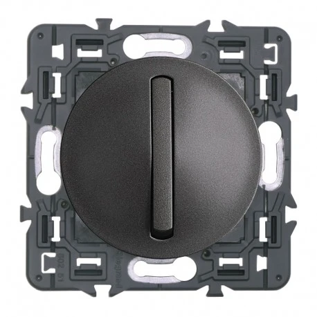 Legrand Céliane – Interrupteur Ou Va-et-vient Doigt étroit – Ensemble Graphite à Griffes – à Composer 1 Legrand Céliane – Interrupteur Ou Va-et-vient Doigt étroit – Ensemble Graphite à Griffes – à Composer