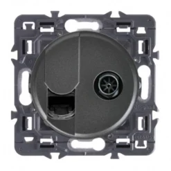 Legrand Céliane – Prise Mixte RJ45/Télévision Céliane – Catégorie 6 – FTP – Ensemble Graphite à Composer