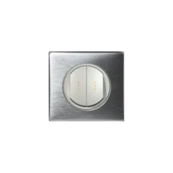 Legrand Céliane – Double Va Et Vient à Voyant Lumineux – Ensemble Aluminium Complet