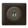 Legrand Céliane – Prise Double Chargeur USB – Ensemble Basalte Complet