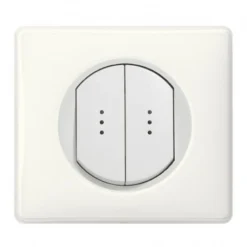 Legrand Céliane – Double Va Et Vient Lumineux 10A – Ensemble Blanc Complet à Griffes