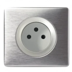 Legrand Céliane – Prise 2P Standard – Ensemble Aluminium Complet à Griffes