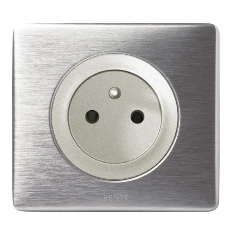 Legrand Céliane – Prise 2P+T Standard – Ensemble Aluminium Complet 1 Legrand Céliane – Prise 2P+T Standard – Ensemble Aluminium Complet