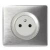 Legrand Céliane – Prise 2P+T Surface Affleurante – Ensemble Aluminium Complet