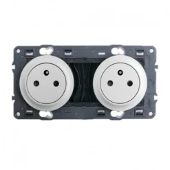 Legrand Céliane – Prise 2x2P+T Surface Précablé – Ensemble Titane à Composer