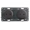 Legrand – Prise 2x2P+T Surface Précablé – Ensemble Graphite à Composer