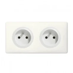 Legrand Céliane – Prise 2x2P+T Standard Précablé – Ensemble Blanc Complet